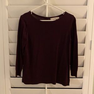Loft Dark Purple Sweater